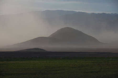 Sayan mountains and Tuinskaya steppeのeditorial素材