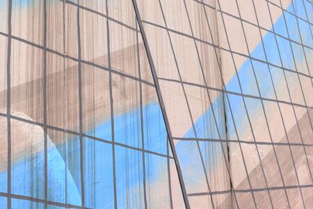 multicolored background with parallel linesの写真素材