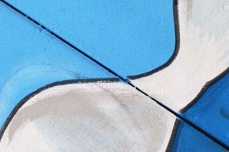 abstract blue background with linesの写真素材