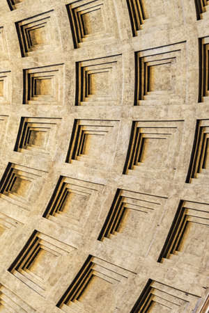 Detail of a dome in romeの写真素材