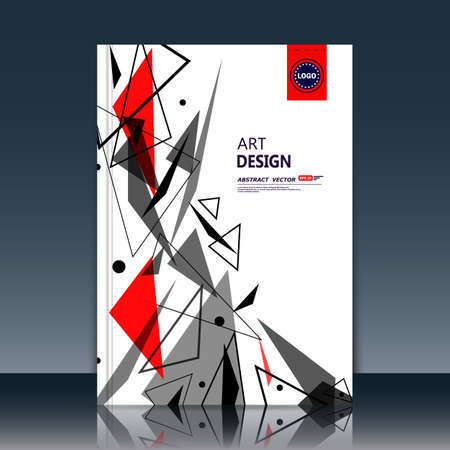Abstract composition, font texture,   a4 brochureのイラスト素材