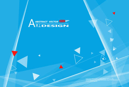 Abstract composition, text frame surface, white, blue backgroundのイラスト素材