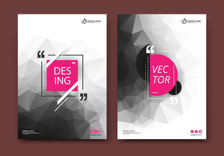 Low poly Brochure cover design.のイラスト素材