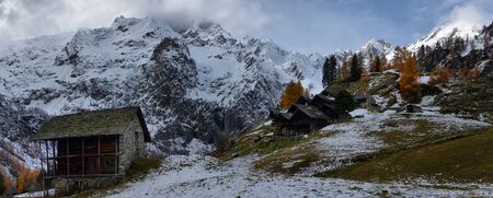 Alpine panorama from the small village