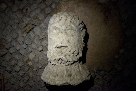 Horreum Romain museum. Narbonne. France. The Horreum is the only building dating from classical times that can still be seen in Narbonne.のeditorial素材