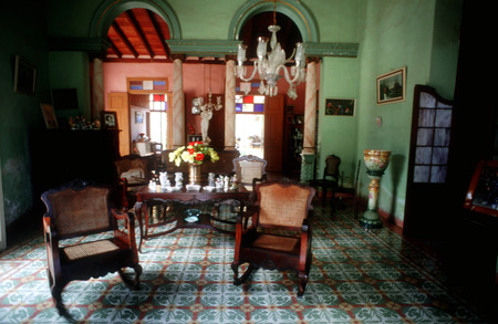 Colonial house, guesthouse, Casa MuÃ±oz, Trinidad, Cuba.のeditorial素材