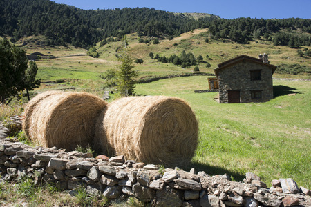 Trekking in the Vall d'Incles between Soldeu and El Tarter, Soldeu, Valira d'Orient, Pyrenees mountain, Andorraのeditorial素材