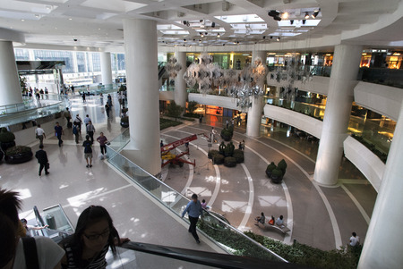 Pacific Place shopping mall, Admiralty, Hong Kong, Chinaのeditorial素材