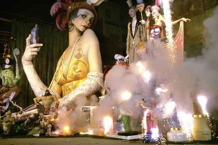 Valencia Fallas burning celebrations Spain, 19th March
