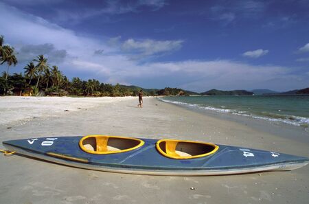 Kayak in Cenang Beach, Langkawi Island, Kedah, Malaysia.のeditorial素材