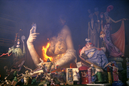Valencia Fallas burning celebrations Spain, 19th March 