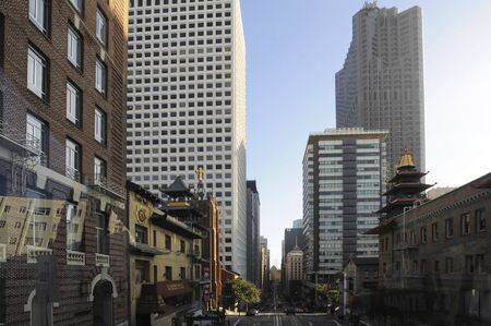 Streets of Chinatown China Town San Francisco California USA American United States of America....