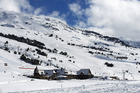 Baqueira Beret, Ski resort, Pyrenees, Aran Valley, Lleida, Catalonia, Spain.のeditorial素材