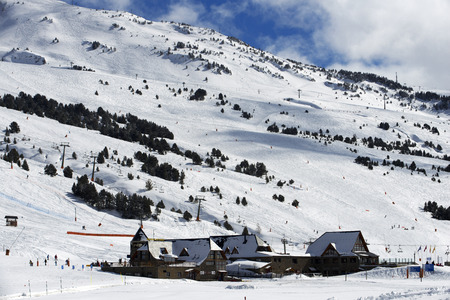 Baqueira Beret, Ski resort, Pyrenees, Aran Valley, Lleida, Catalonia, Spain.のeditorial素材