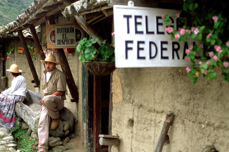 Los Aleros thematic park of typical andean village in Merida Venezuelaのeditorial素材