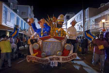 Carnaval del Junkanoo. Bay Street, Nassau, New Providence Island, Bahamas, Caribbean. New Year's Day...