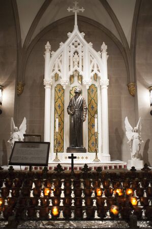 Inside St Patrick's Cathedral, 5th Avenue, Midtown Manhattan, New York City USAのeditorial素材