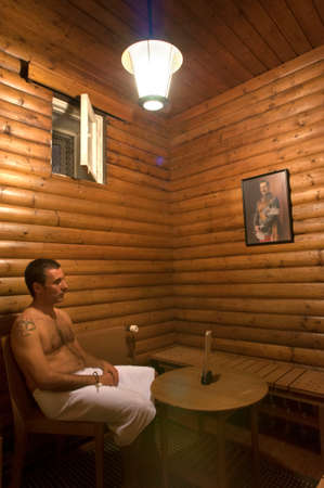 Relaxing in Yrjonkatu sauna and swimming pool Helsinki Finlandのeditorial素材