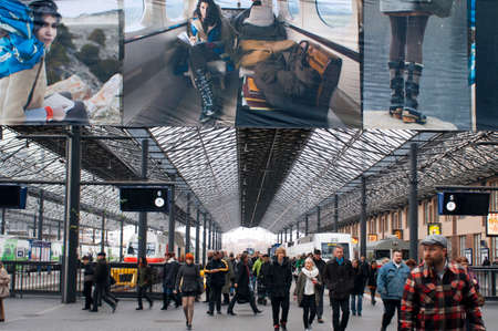 Central railway train station, Helsinki, Finland.