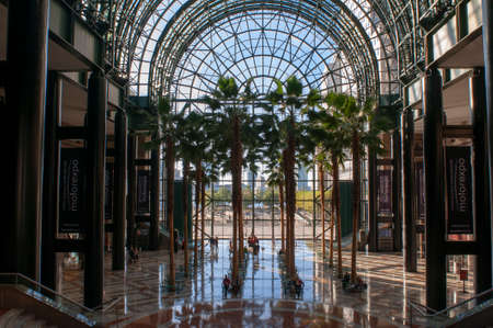 Inside World Financial Center office buildings in the financial district of Manhattan. World...