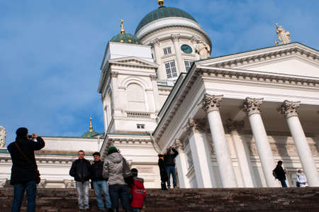 Helsinki lutheran cathedral in Helsinki Finlandのeditorial素材