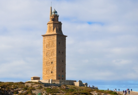 Torre de Hercules, tower of hercules, la coruna, galicia, spain の写真素材
