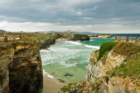 The Beach of the Cathedralsの写真素材