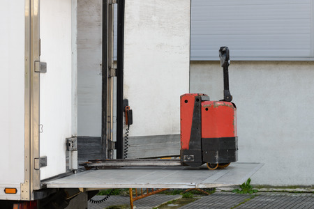image of industrial lift on the truck