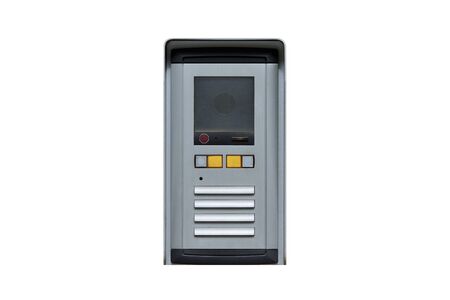 CCTV intercom isolated on white background