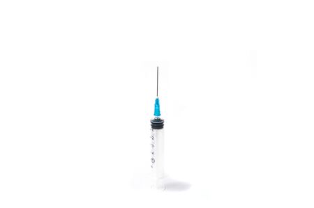 a syringe for injectionsの写真素材
