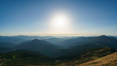 Landscape of Mount Petros - Chornohora of the Ukrainian Carpathian Mountainsの写真素材