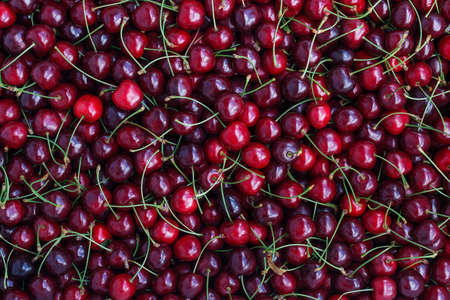 Sweet red cherry background