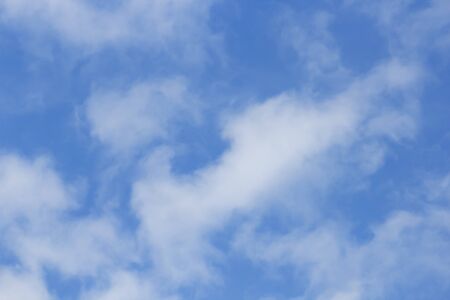 Blue sky with white clouds as backgroundの写真素材