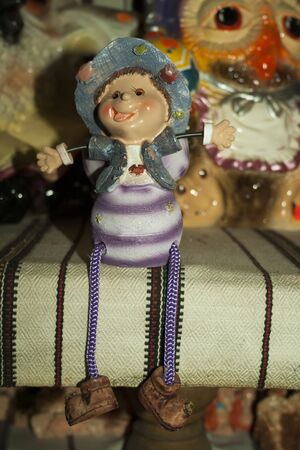 A toy. Doll in the national costume home.の写真素材