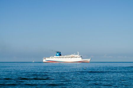 Sochi, Russia - July 20, 2019: Cruise ship Knyaz Vladimir (Prince Vladimir)のeditorial素材