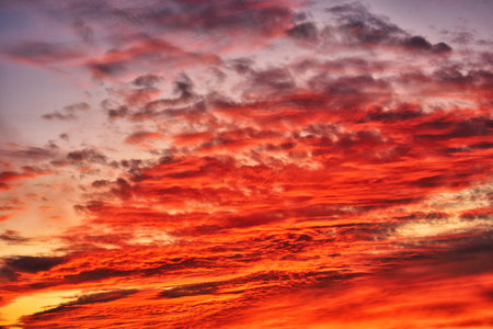 Colorful dramatic sky with cloud at sunset.Sky with clouds at sunset.の写真素材