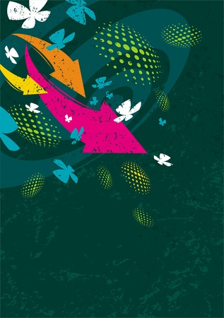 Abstract background with arrowsのイラスト素材