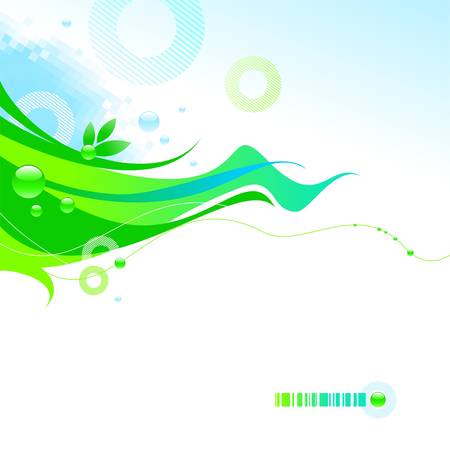 Abstract vector spring illustrationのイラスト素材
