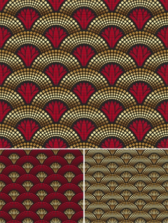 Seamless decorative golden patternのイラスト素材