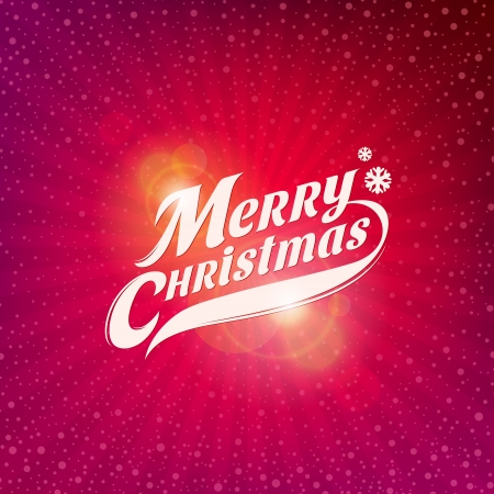 Holidays card design with inscription - Merry Christmasのイラスト素材
