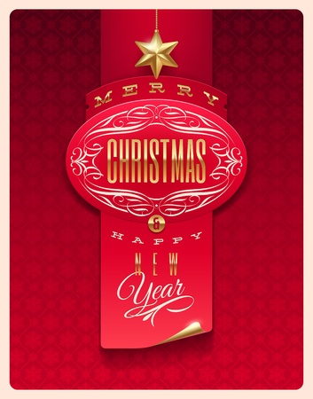 Christmas greeting vector designのイラスト素材