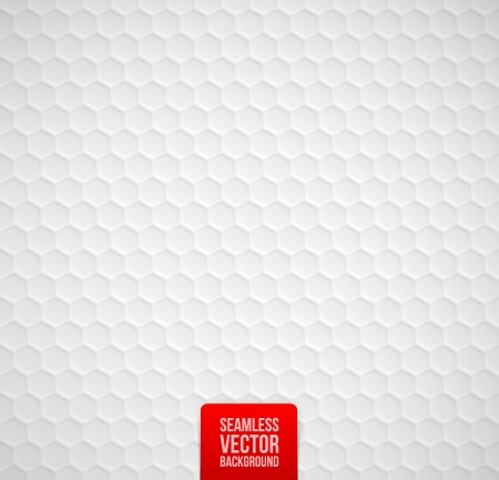 Vector hexagons seamless white backgroundのイラスト素材