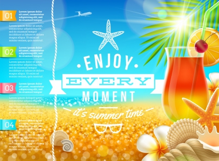 Vacation, travel and summer holidays vector designのイラスト素材