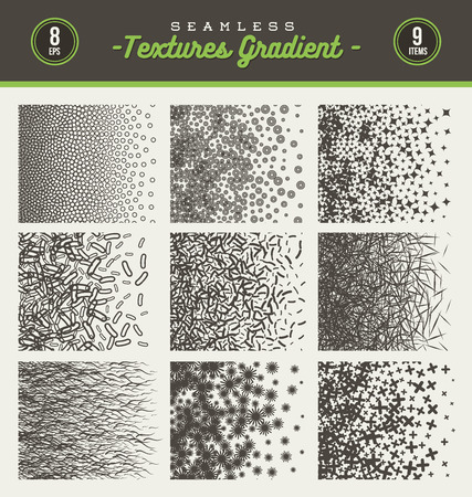set of seamless textures gradientのイラスト素材