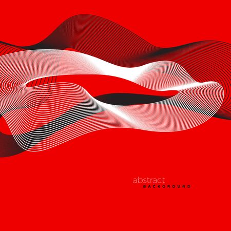 Abstract background with wavy blend shape vector illustration.のイラスト素材