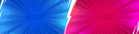 Fight comics style  backgrounds with lightning.のイラスト素材