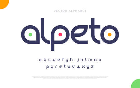 Elegant modern minimal font. Modern typeface. English alphabet. Set of letters. Font set for music, cover, headline, creative design. Vector illustration.のイラスト素材