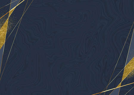 Marble background with golden elements. Vector illustration.のイラスト素材