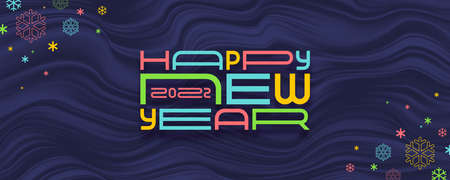 Happy new year. Holidays greeting design Vector illustration.のイラスト素材
