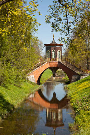 Crusade bridge in Pushkinの写真素材